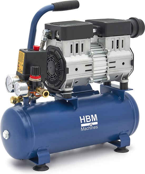HBM Low Noise Compressor - 8 liter - 78 dB - 108 L p/m | bol
