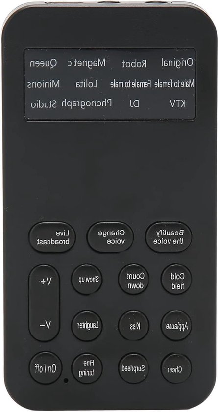 Draagbare Stemvervormer - Handheld Elektronische Geluidsmaker - Stemvervormer met LED Verlichting - 8 verschillende stemmen - compatibel met mobiel, telefoon, PC, laptop, etc