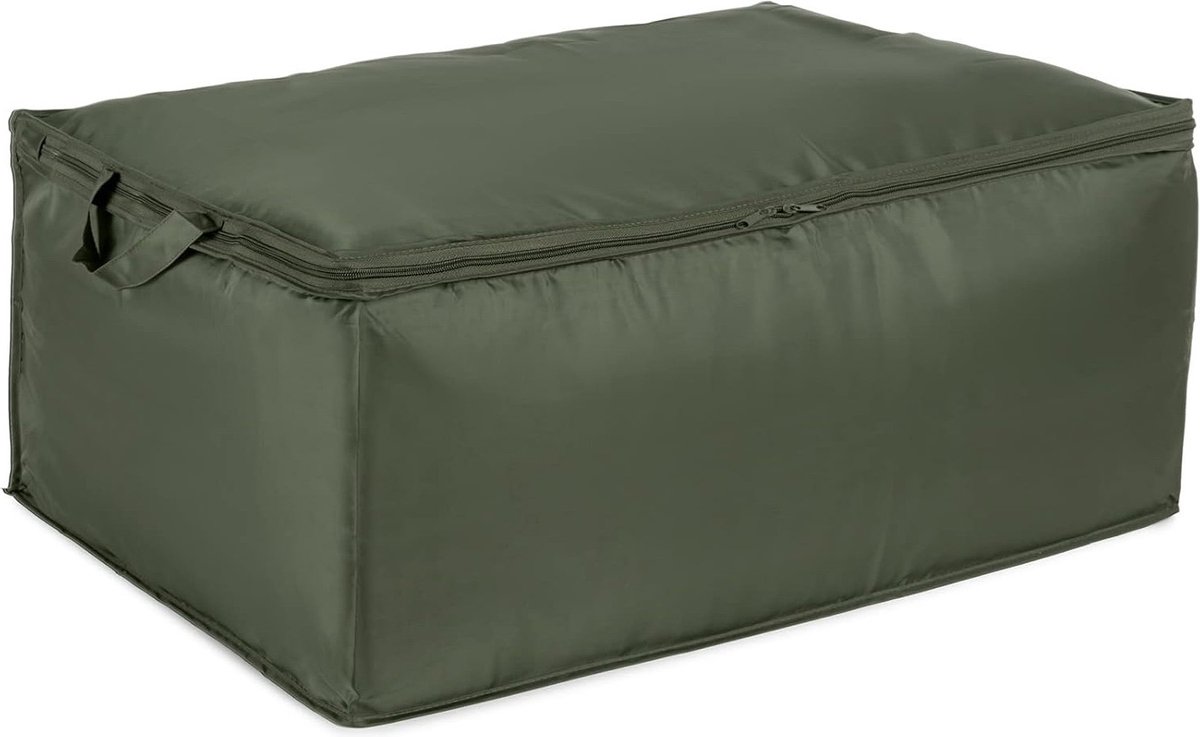 oCreon Dekbed opberghoes - Khaki - 70x50x30 cm - RAN10869