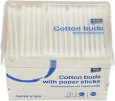 Wattenstaafjes - 300 stuks - 7 cm - SkinCare - 100% katoen en papier - Oorstaafjes - Milieuvriendelijk - Wit