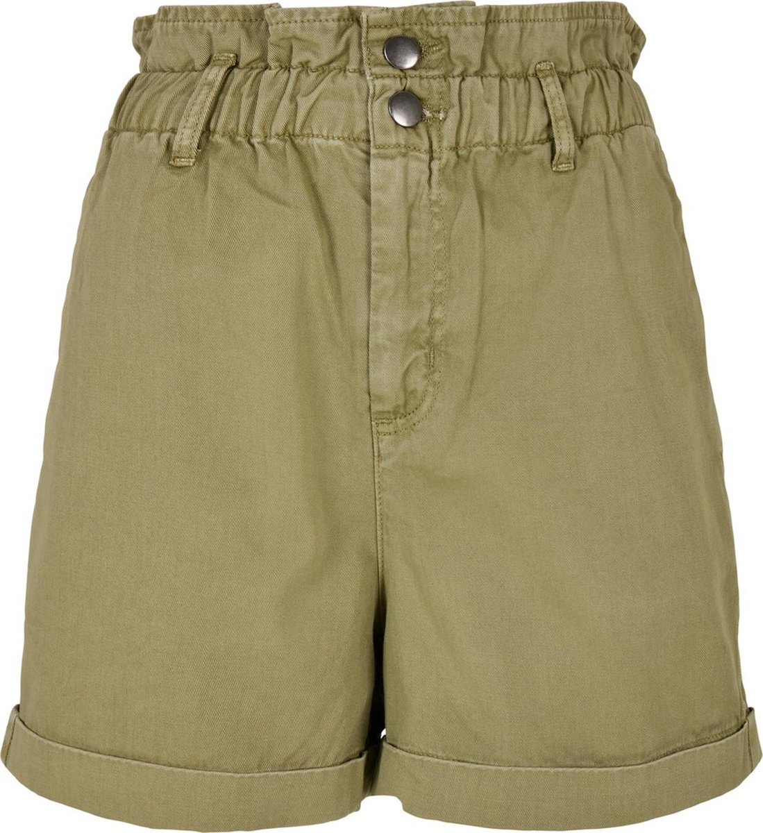 Urban Classics Paperbag Korte broek Taille 27 inch Groen