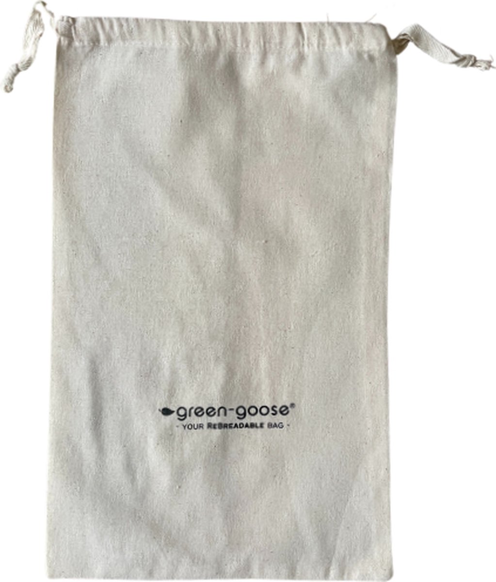 green-goose® Linnen Broodzak - 38x24 cm - Duurzame Broodtas - Herbruikbaar - Duurzaam Cadeau