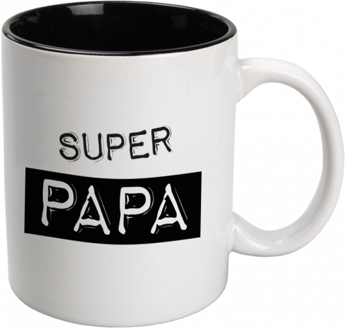 Mok - Zwart Wit - Toffees - Papa - lint: "Speciaal voor jou" - Cadeauverpakking