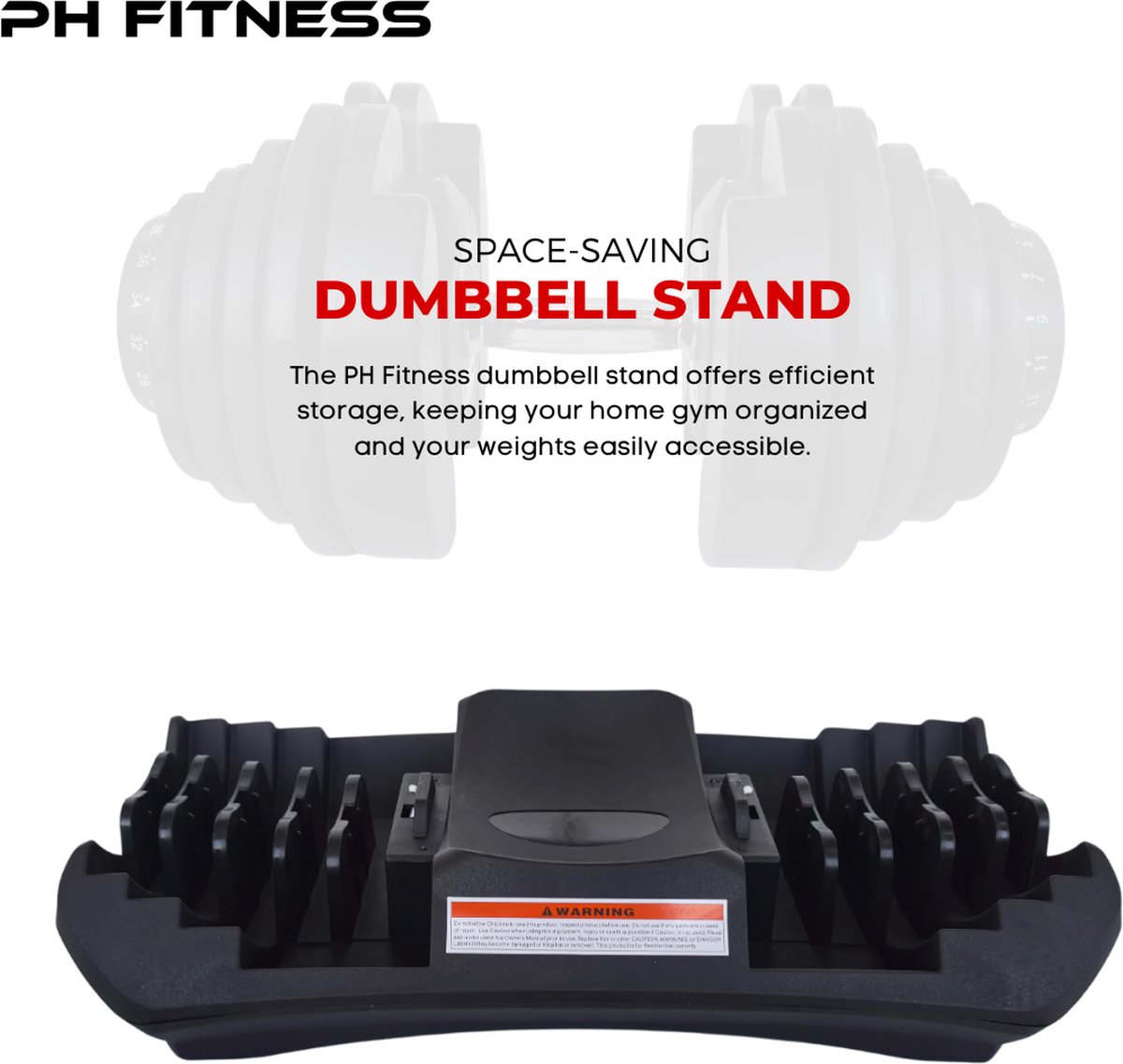 PH Fitness Verstelbare Dumbbells Set 40KG - 2 STUKS - Verstelbare Smart Dumbbells - Halterset voor Home Gym - Adjustable Dumbells van 5kg tot 40 kg - Complete Gewichten Set van 17 Dumbbells in één! – foto 5
