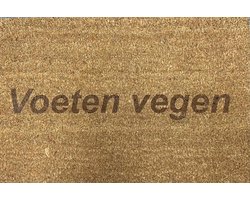 Deurmat met tekst - Kokosmat - Voeten vegen - Humor - Mat