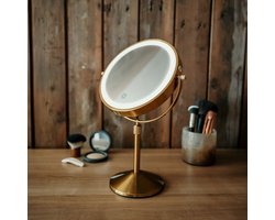 Lindo Make up spiegel met verlichting- Led spiegel - Scheer spiegel - Vergroot spiegel - Licht - 10x vergroting - Spiegel met licht - Make-upspiegel Lindo Make up spiegel met verlichting- Led spiegel - Scheer spiegel - Vergroot spiegel - Licht - 10x vergroting - Spiegel met licht - Make-upspiegel