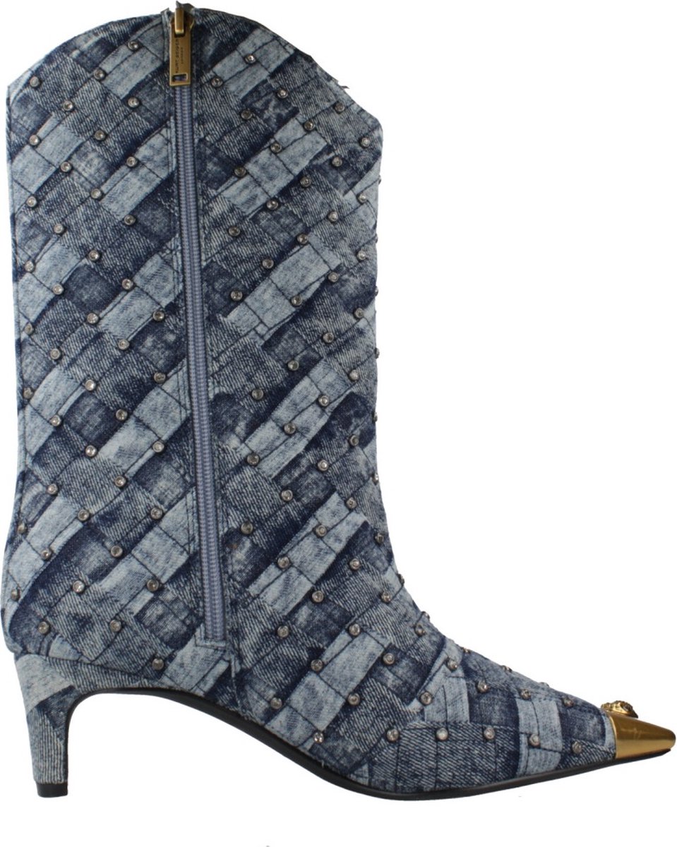 Kurt Geiger London Regent laarzen met kristallen - Denim - maat 36