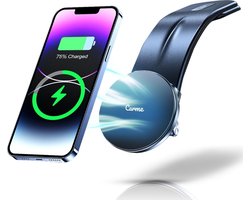 CarMe Telefoonhouders Auto - Geschikt voor MagSafe iPhone 12/13/14/15/16 - Buigbaar - Telefoonhouder met Draadloze Oplader - Magsafe Autohouder - Telefoonhouders Auto Magnetisch - Zwart CarMe Telefoonhouders Auto - Geschikt voor MagSafe iPhone 12/13/14/15/16 - Buigbaar - Telefoonhouder met Draadloze Oplader - Magsafe Autohouder - Telefoonhouders Auto Magnetisch - Zwart