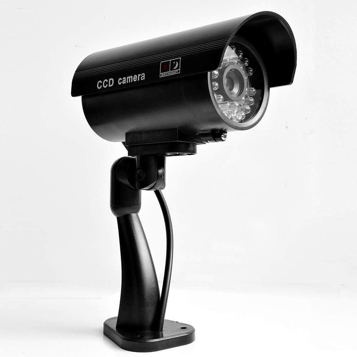 Bewakingscamera met rood LED licht - Muurbevestiging voor binnen en buiten .