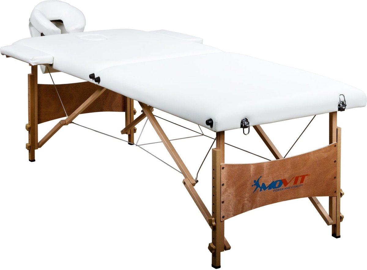 Goedkoopste MOVIT® Mobile Massageliege, Massagebank, Weiß