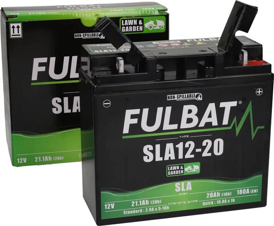 Fulbat Accu Fulbat SLA12-20 SLA 12V 20Ah onderhoudsvrij (o.a zitmaaiers)