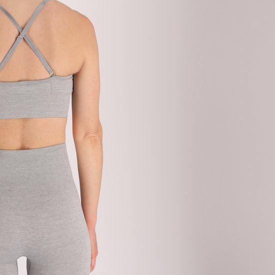 Xtreme - Soutien-gorge de sport dames - Grijs - M - 1 pièce - Soutiens- Soutiens-gorge de sport