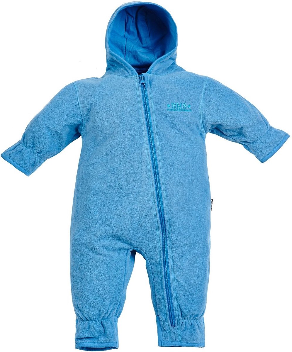 BMS Kinderen / Peuters Antarctische Clima-Fleece Overall Lichtblauw gevoerd