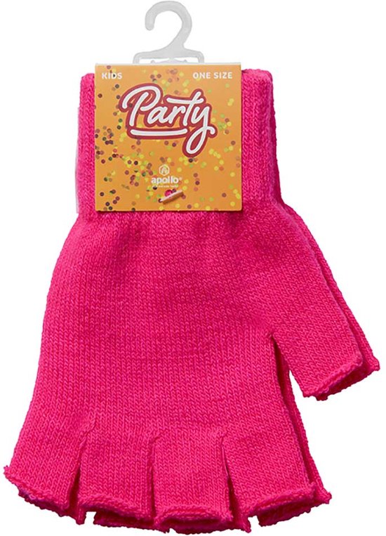 Gants sans doigts Kinder - Rouge-jaune-vert - Taille unique - Gants sans doigts enfants - Carnaval - Fête - Articles de fête - Apollo