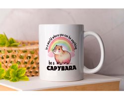 Mug Soyez un Capybara - Capibara - Capybara - FunnyAF - AlwaysSarcastic - SarcasmLevel - SarcasmModeAan - FunnyHe - IkMaakEenJopje - DrogeHumor