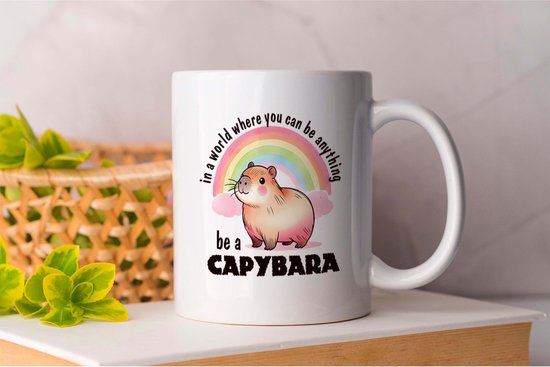 Mug Soyez un Capybara - Capibara - Capybara - FunnyAF - AlwaysSarcastic - SarcasmLevel - SarcasmModeAan - FunnyHe - IkMaakEenJopje - DrogeHumor
