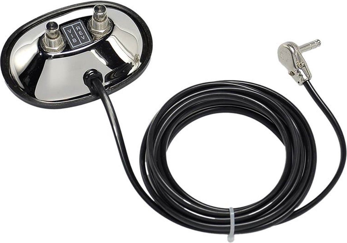 Fender 994058000 footswitch, 2 buttons, vibrato/reverb, with 1/4 jack