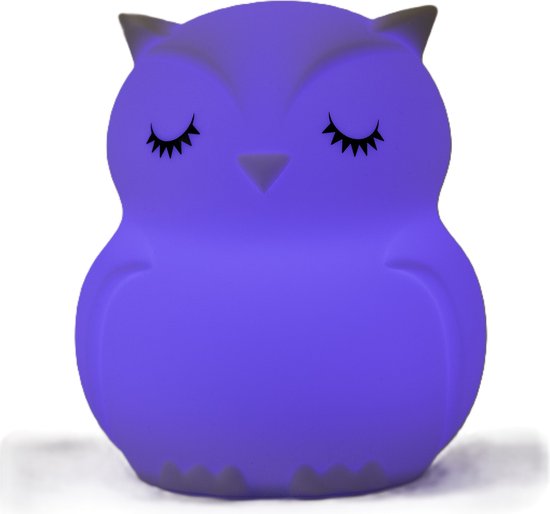 Uil lamp Groot - Nachtlampje kinderkamer - Baby kamer - Dimmer - 8 LED kleuren - USB - Kraam cadeau - Peuter - Sinterklaas - Presentje van THINGS-TO-BUY — afbeelding 3
