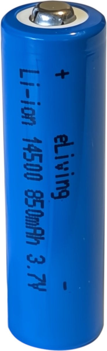 14500 Lithium-ion Batterij - 3,7V Li-ion 850mAh - Button Top
