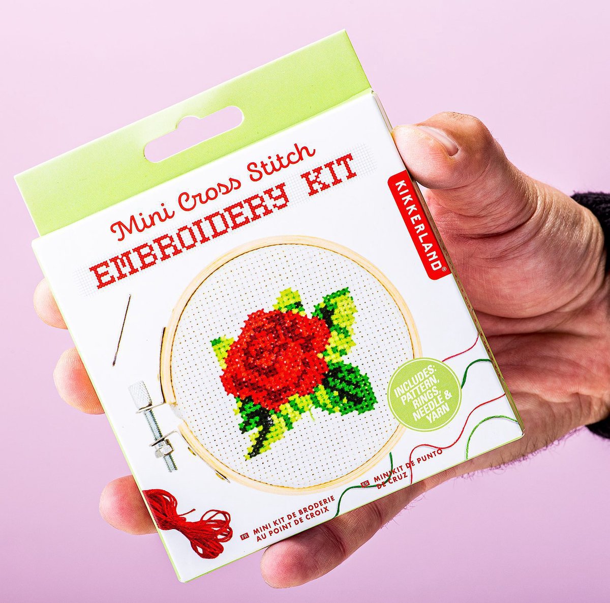 Mini borduurset - Roos van Kikkerland