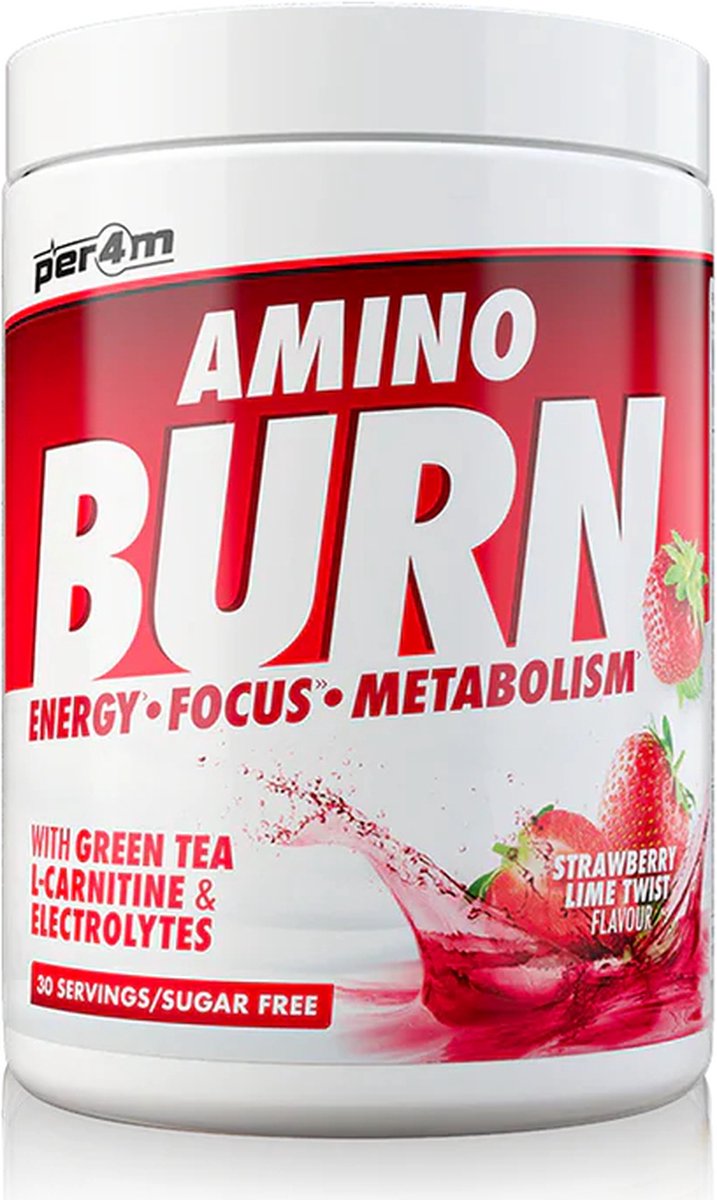 Goedkoopste Per4m - Amino Burn - Energy - Focus - Metabolism - Aminozuren - Fatburner