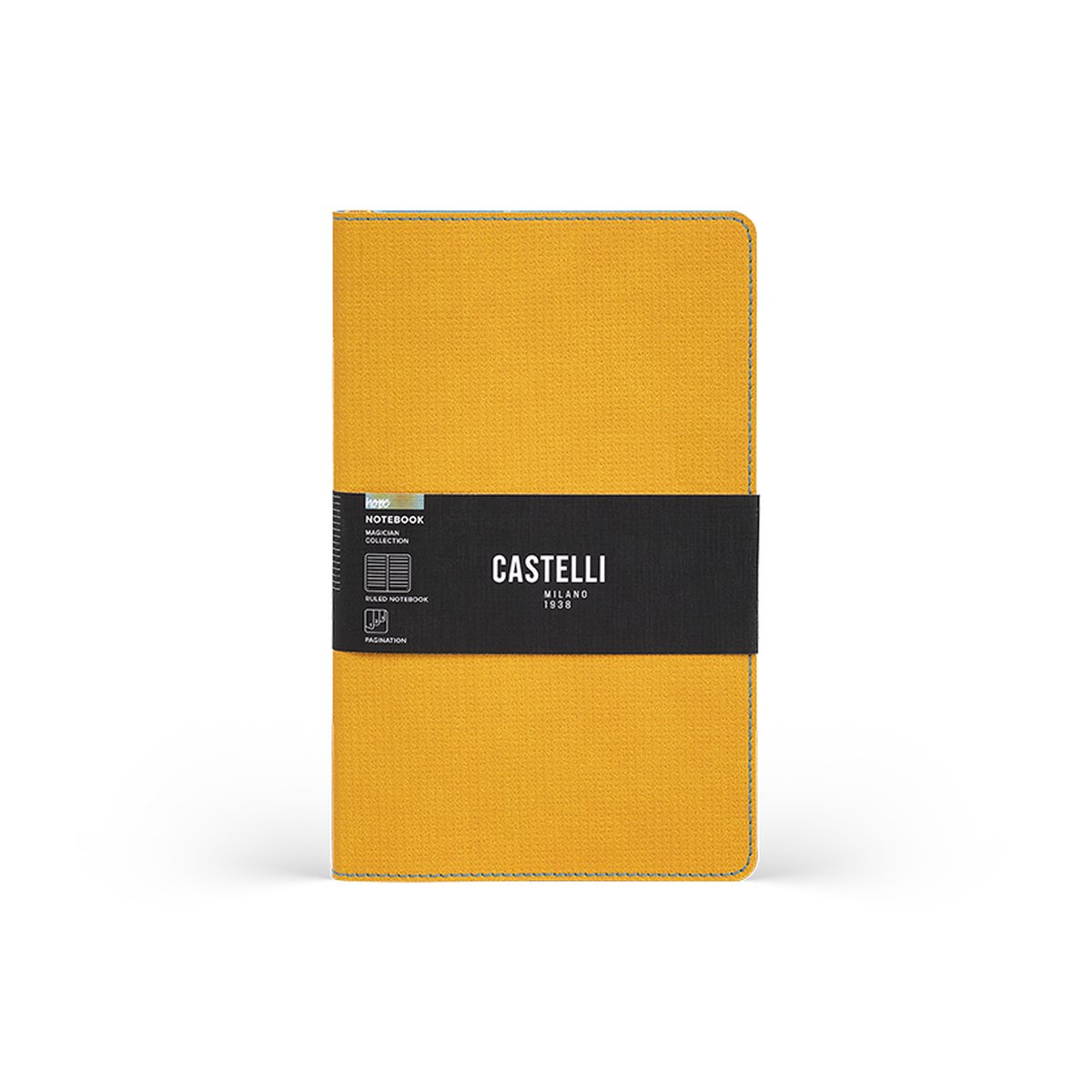 Notitieboek A5 Castelli Milano – 13×21 cm - Magician Hope – gelinieerd – luxe Italiaans design – Made in Italy