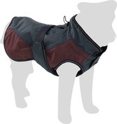 Manteau d'hiver pour chien Flamingo Eisberg Bordeaux / Bleu foncé 65 cm