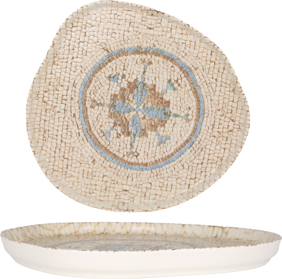 Rinart Dinerbord - Celest - Porselein - 30 cm - set van 6