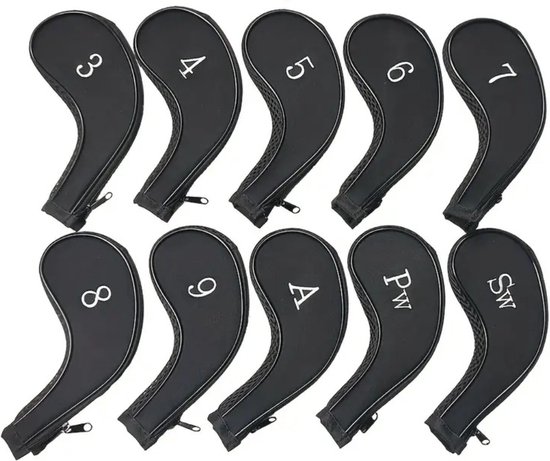Nivard Golfclub Headcover - Covers - Beschermers - Golfset - Zwart - 10 Stuks van Nivard — afbeelding 3
