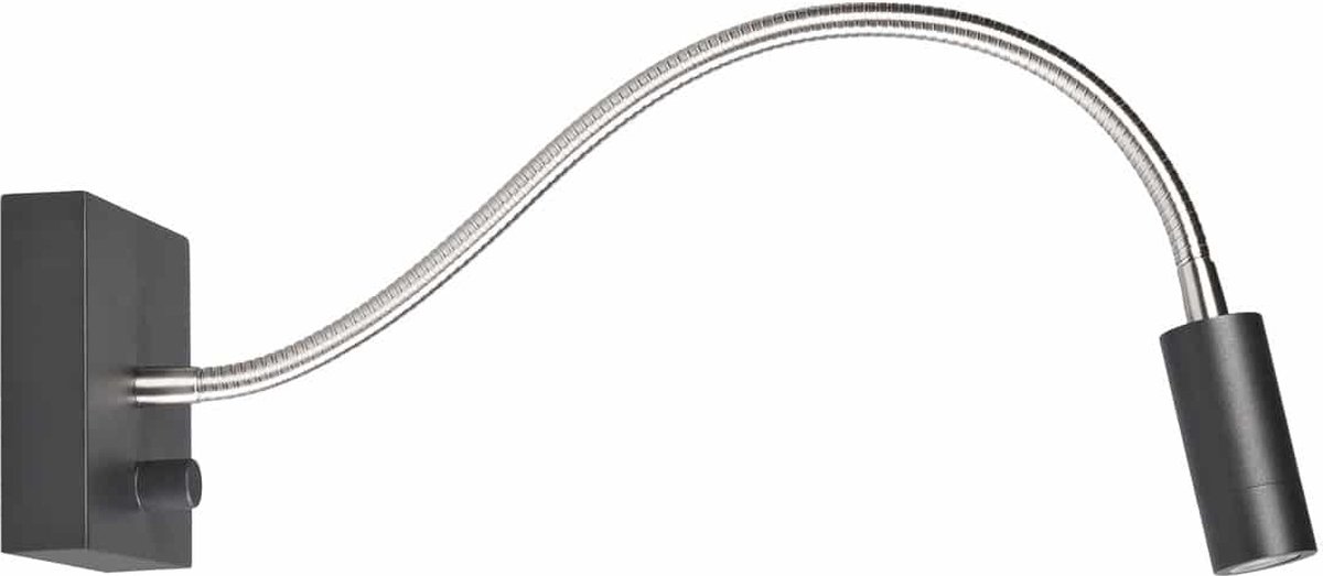 Wand leeslamp LED Blitz | zwart | metaal | verstelbaar | dimbaar | modern design