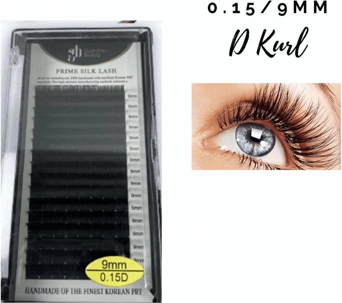 Wimpers Extensions - Prime Silk Lashes - 9mm - 0.15 D Krul