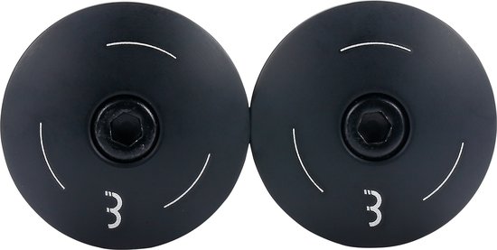 BBB Cycling Aluminium Stuurdoppen Fiets ScrewOn - Aluminium End Caps Racefiets & MTB - Voor ⌀ 18 - 22mm Sturen - 2 stuks - Zwart - BHT-97 van BBB Cycling — afbeelding 5
