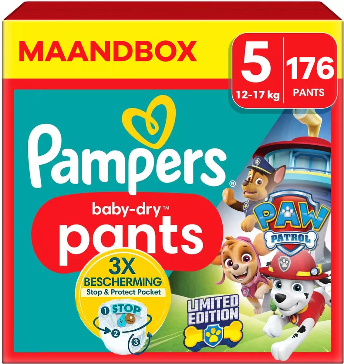 Pampers Baby-Dry Pants Maandbox maat 5