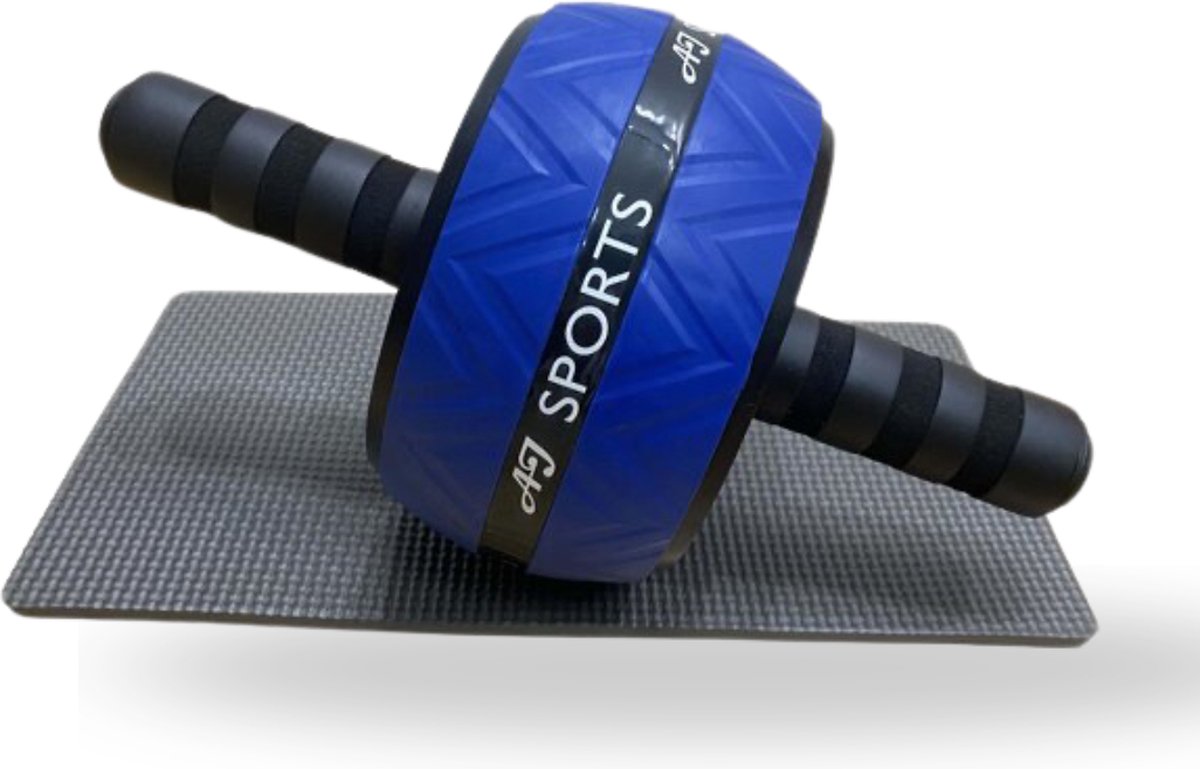 AJ-Sports Ab Wheel - Inclusief Kniemat - Ab roller - Buikspiertrainers - Buikspieren trainer - Ab trainer - Fitness - Krachttraining