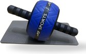 AJ-Sports Ab Wheel - Inclusief Kniemat - Ab roller - Buikspiertrainers - Buikspieren - Ab trainer - Buiktrainer - Fitness - Krachttraining - Workout