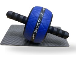 AJ-Sports Ab Wheel - Inclusief Kniemat - Ab roller - Buikspiertrainers - Buikspieren - Ab trainer - Buiktrainer - Fitness - Krachttraining - Workout