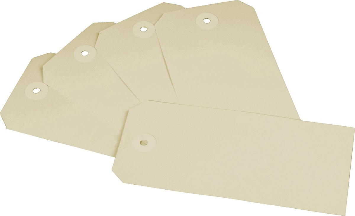 Raadhuis labels - 55x110mm - chamois - 1000 stuks - papieren labels - papier etiket - RD-351168