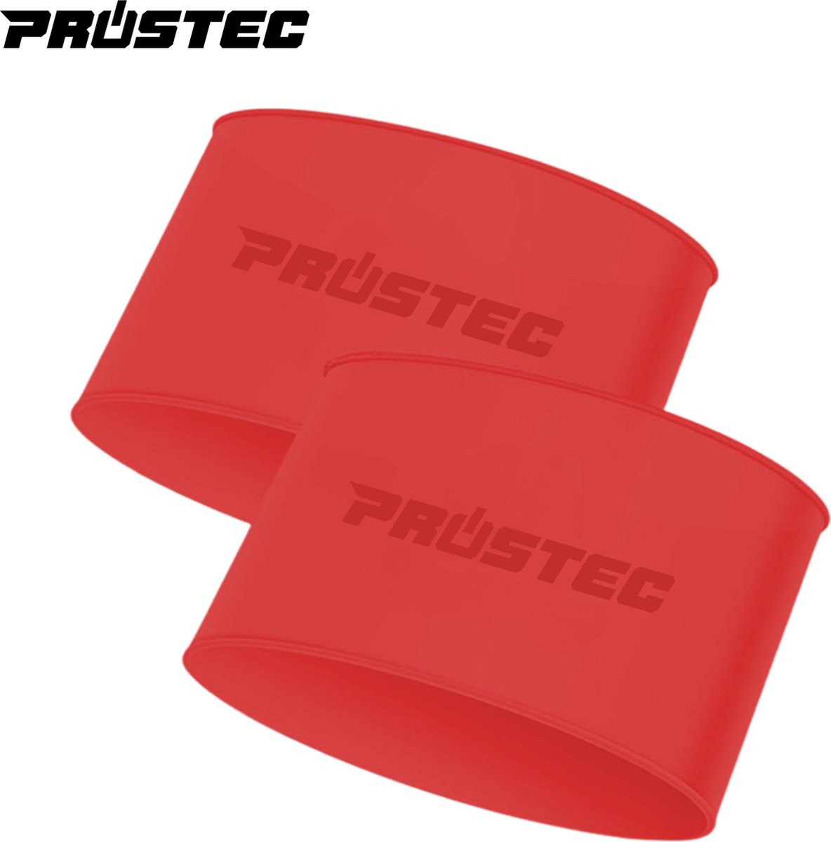 Prostec Scheenbeschermer Bandjes – Scheenbeschermer Houder – Guard Stay – Sokophouder Voetbal - Anti Slip – Siliconen – One Size - Rood