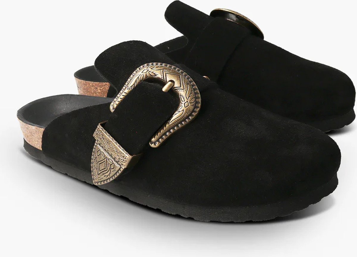 GENUINS Geniuns-Huma Velour Black-Loafers