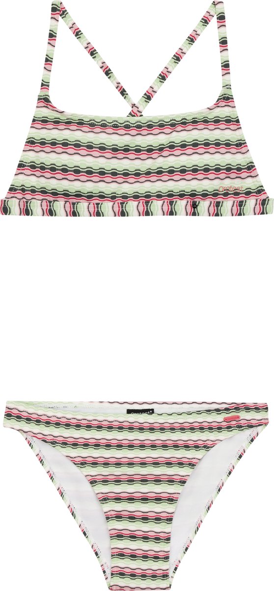 Protest Prtmae Jr – Bandeau bikini set Meisjes – Verstelbare bandjes – Softcup Groen