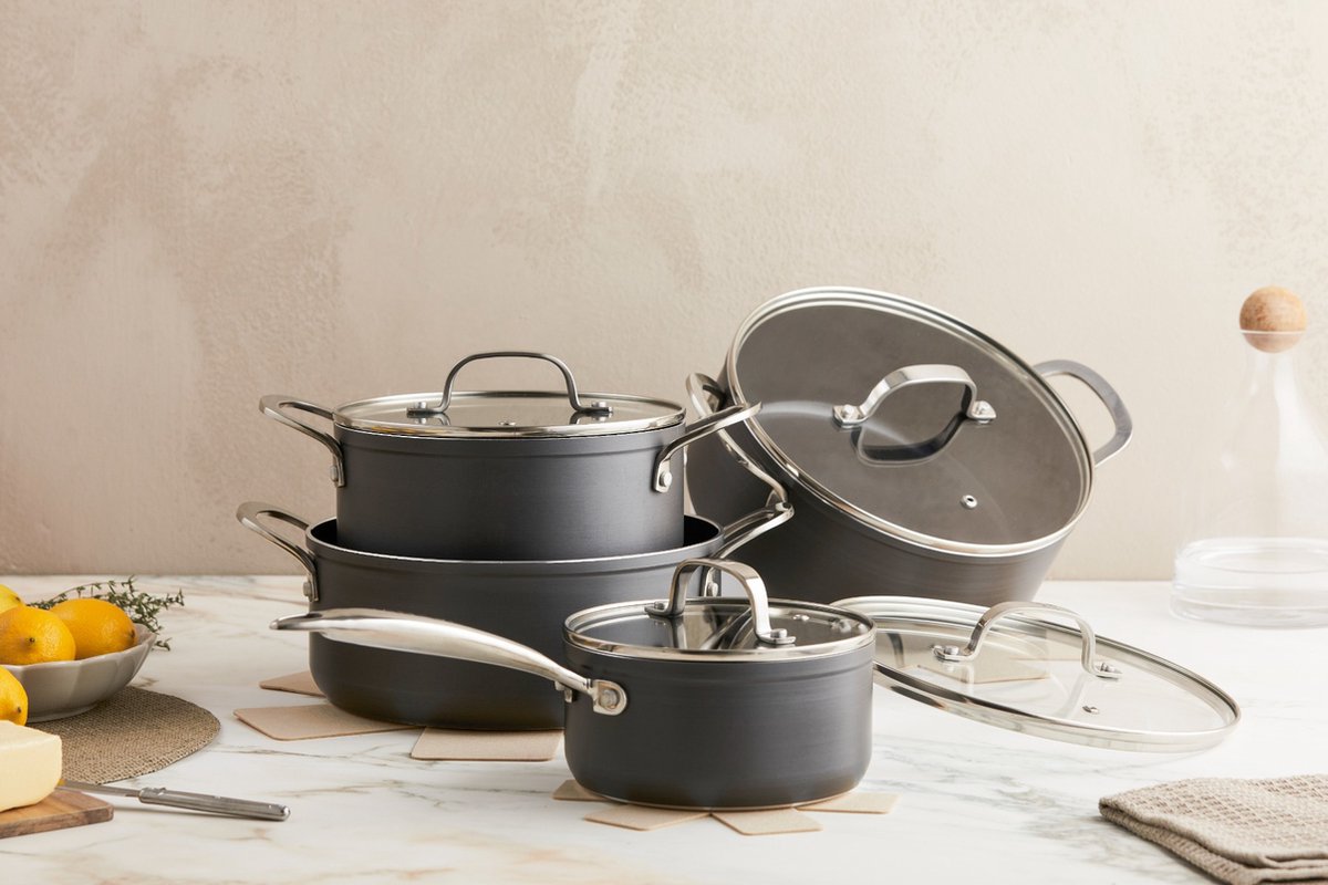ISENVI Victoria Forged Kookpannenset 4 delig - RVS grepen