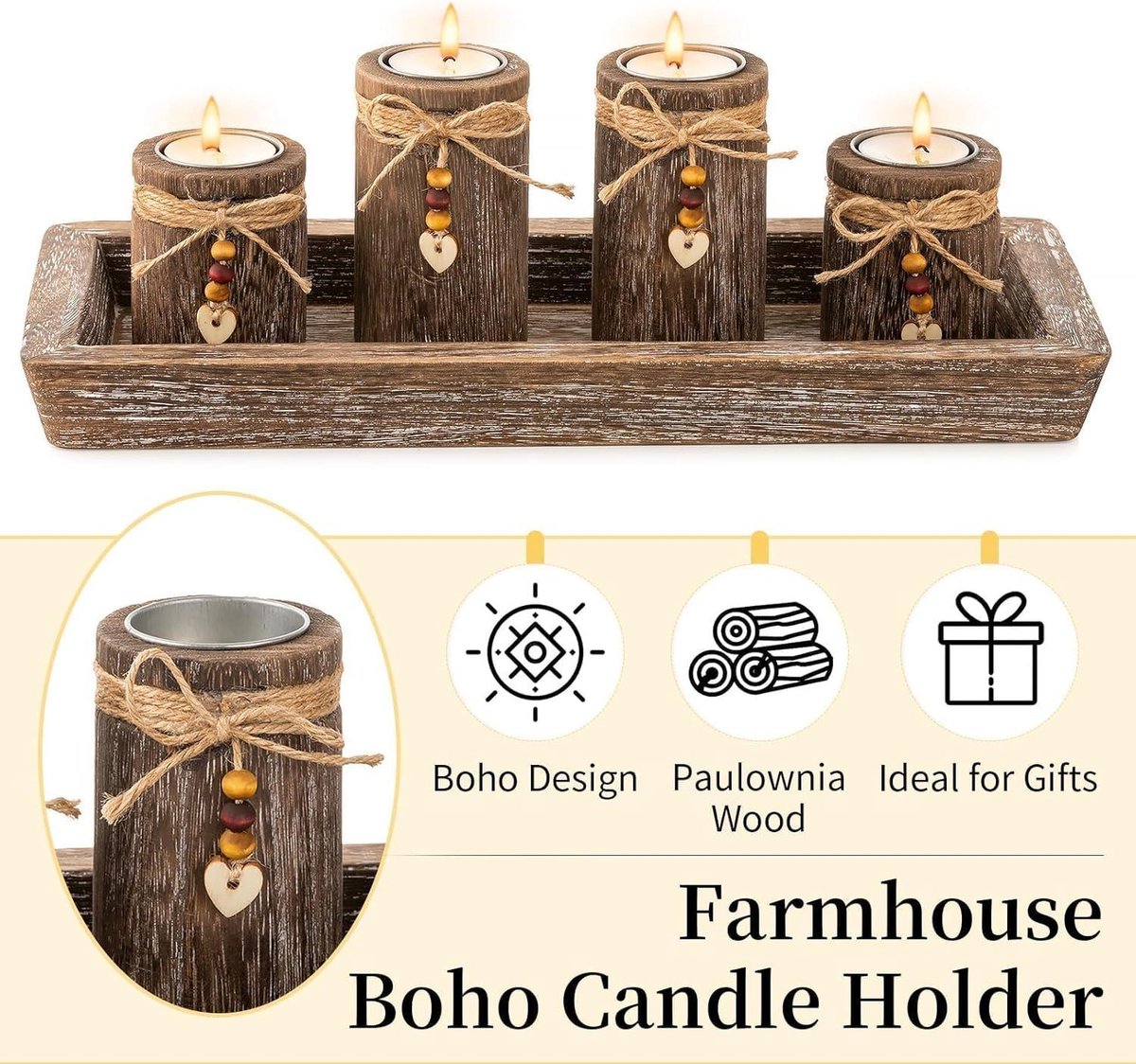Adventsgetallen hout 1-4, adventskrans decoratie, kaarsen