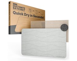 Minismus Diatomite Sneldrogende Badmat 60x40cm - Antislip Douchemat Binnen 30 Seconde Droog - Absorberende Badmat - Douche Mat - Diatomiet Badmat - Stenen Badmat - Badkamer Mat - WC Mat Grijs Minismus Diatomite Sneldrogende Badmat 60x40cm - Antislip Douchemat Binnen 30 Seconde Droog - Absorberende Badmat - Douche Mat - Diatomiet Badmat - Stenen Badmat - Badkamer Mat - WC Mat Grijs