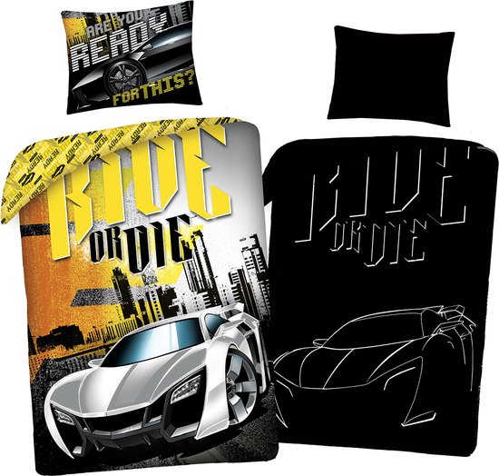 The Fast and the Furious Dekbedovertrek Ride or Die - Glow in the Dark - 140 x 200 + 70 x 90 cm - Katoen