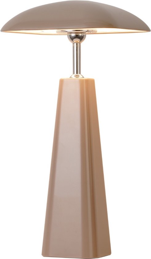 Lampe de bureau Piazza LED à piles, taupe