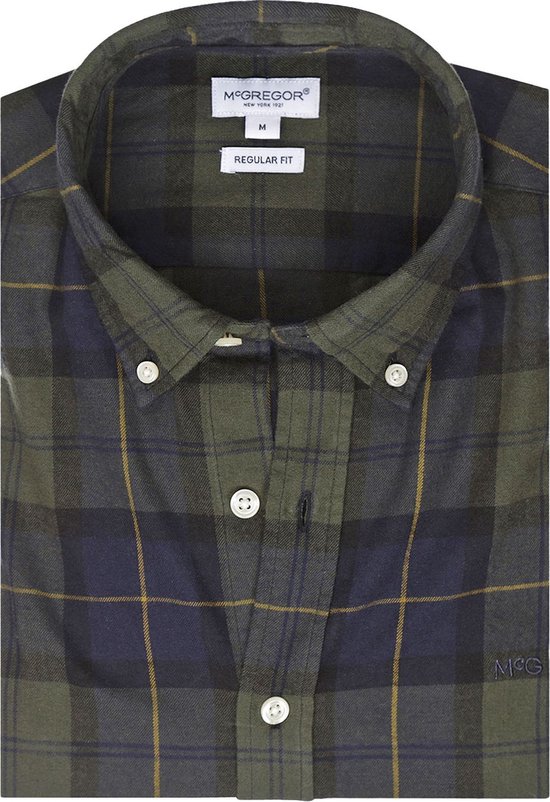 COOFANDY Heren Flanellen Geruite Overhemden Lange Mouwen Casual Doorknoop Overhemd met Zakken, Zwart & Wit, M
