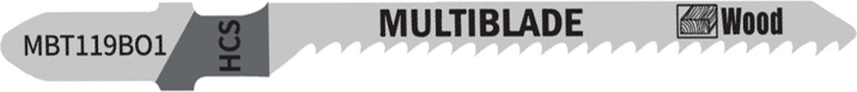 Multiblade Decoupeerzaagblad HCS MBT119BO1 voor Hout 75 mm