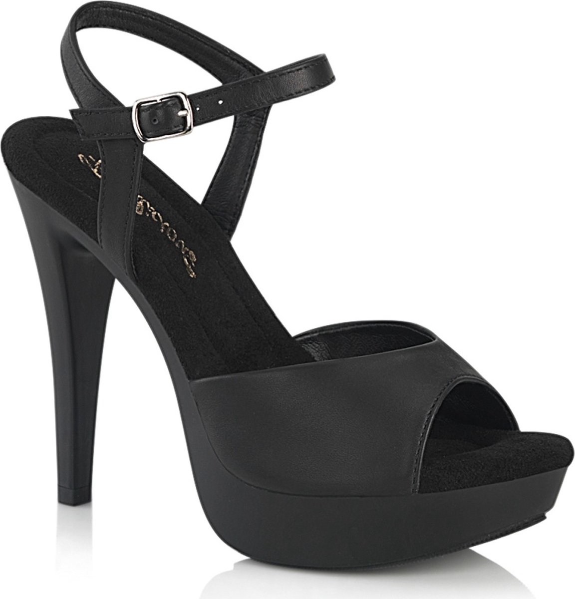Fabulicious COCKTAIL-509 Sandaal met enkelband 39 Shoes Zwart