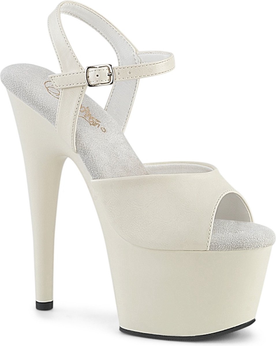 Pleaser ADORE-709 Sandaal met enkelband 41 Shoes Wit