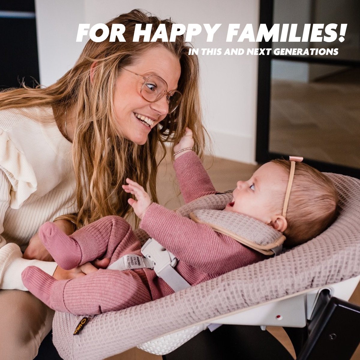 Ukje Newborn Hoes Tripp Trapp - Voor Stokke Kidsmill Novi Kaos Newborn Set - Veilig getest Oeko-Tex - Waterdichte binnenkant - Met Gordelbeschermers - Taupe Wafel – foto 6